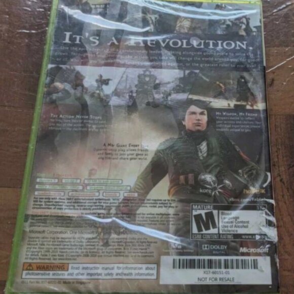 NEW Fable III 3 Microsoft Xbox 360, 2010 Not for Resale Version Factory Sealed - Picture 2 of 2